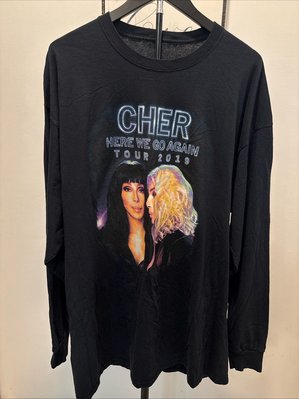 Source Unknown Black Cher Here We Go Again Tour 2019 Long Sleeve Tee